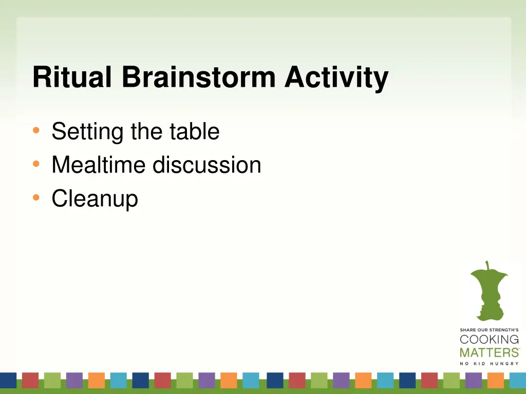 ritual brainstorm activity