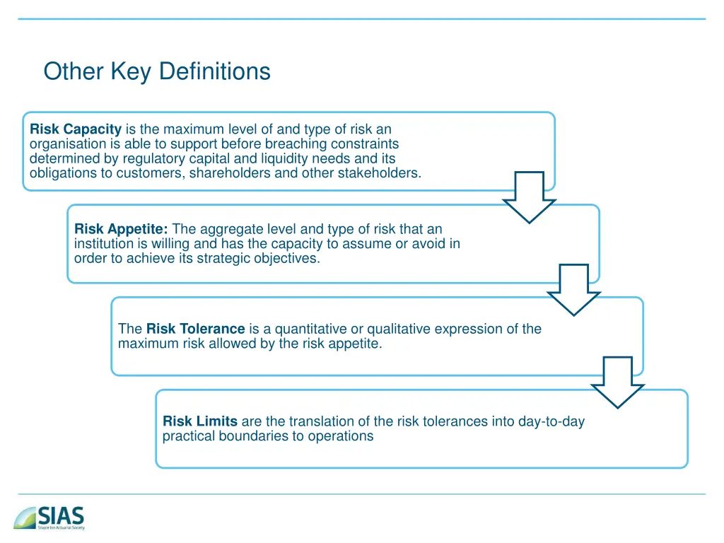 other key definitions