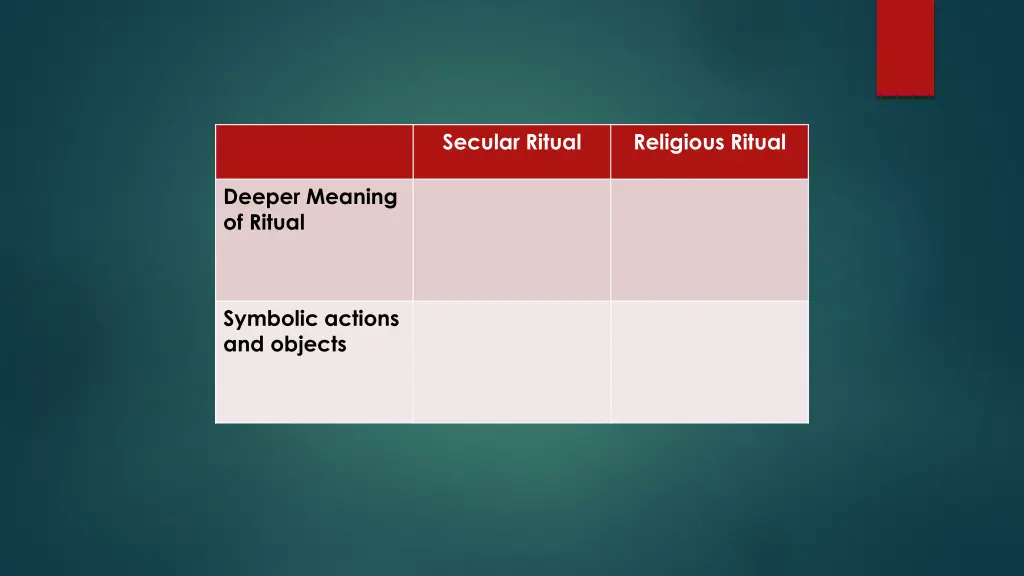 secular ritual