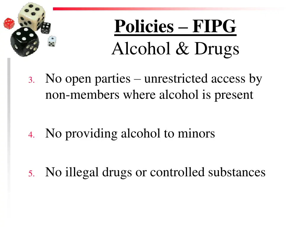 policies fipg alcohol drugs 1