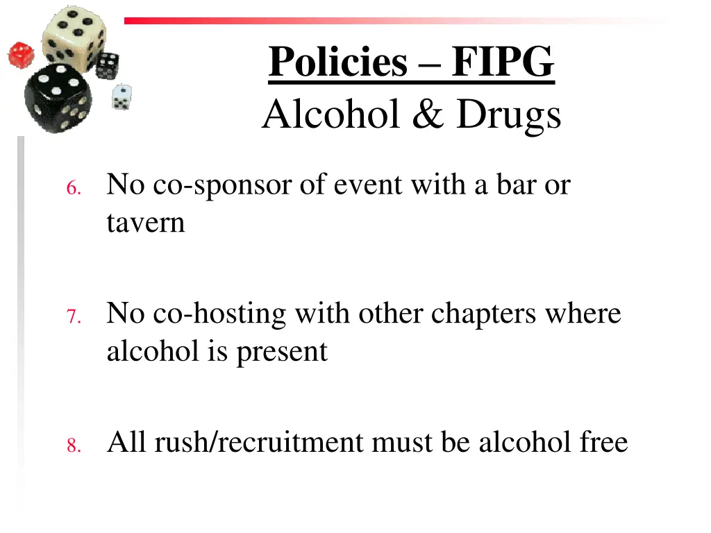 policies fipg alcohol drugs 2