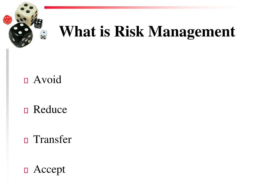 what is risk management 1