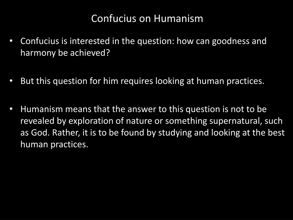 confucius on humanism