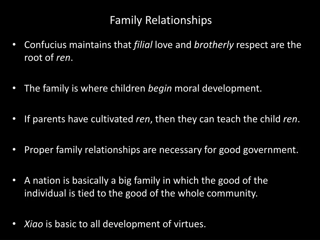 family relationships