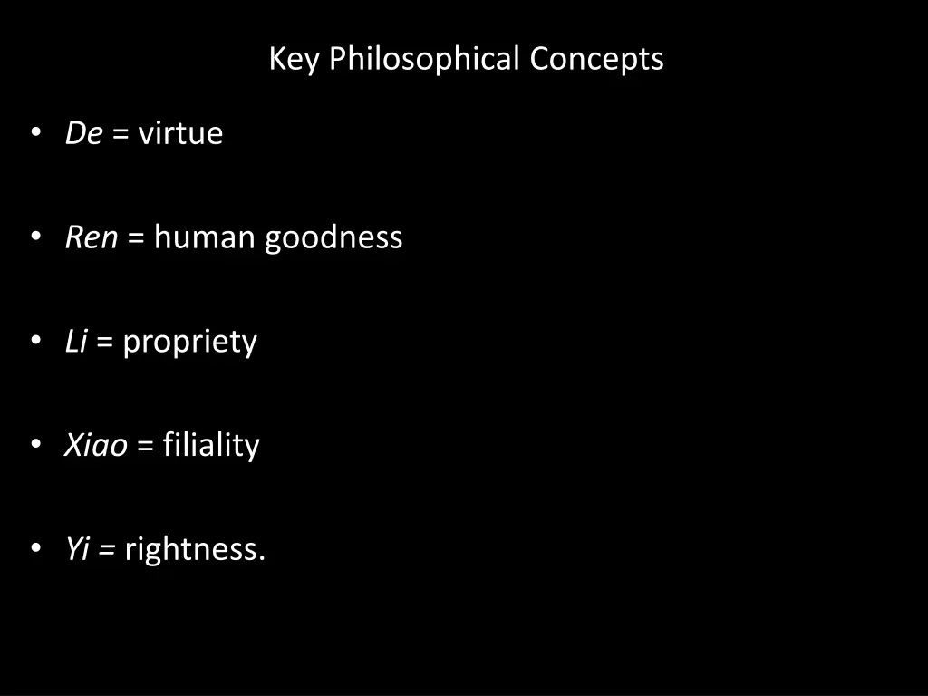 key philosophical concepts