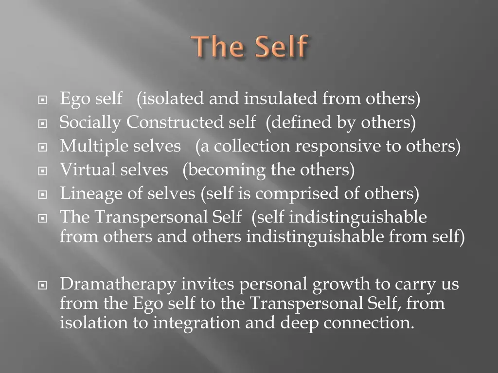 ego self isolated and insulated from others