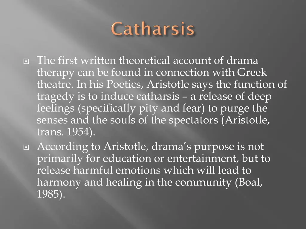 the first written theoretical account of drama