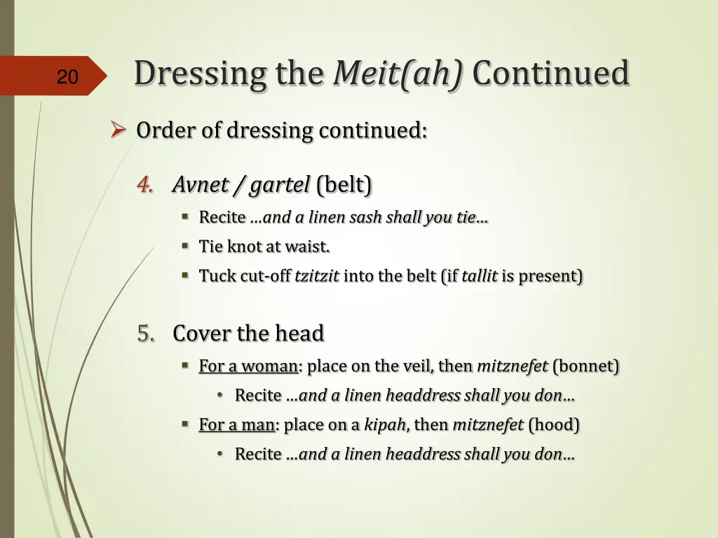 dressing the meit ah continued 1