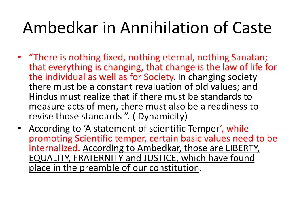 ambedkar in annihilation of caste