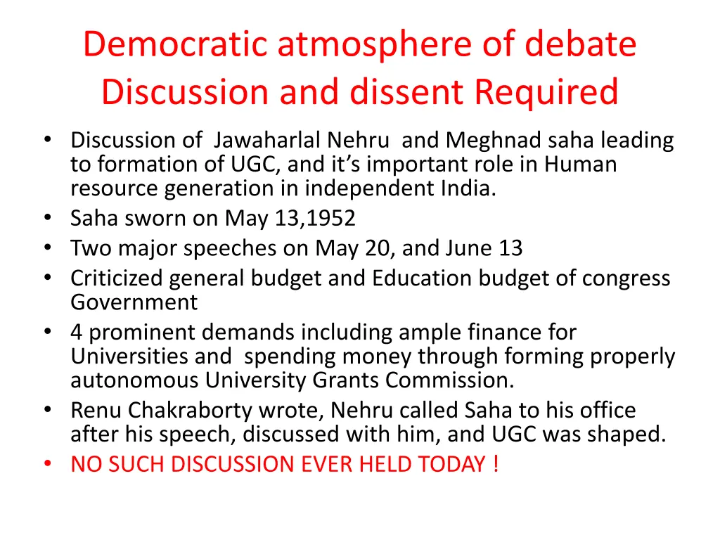 democratic atmosphere of debate discussion