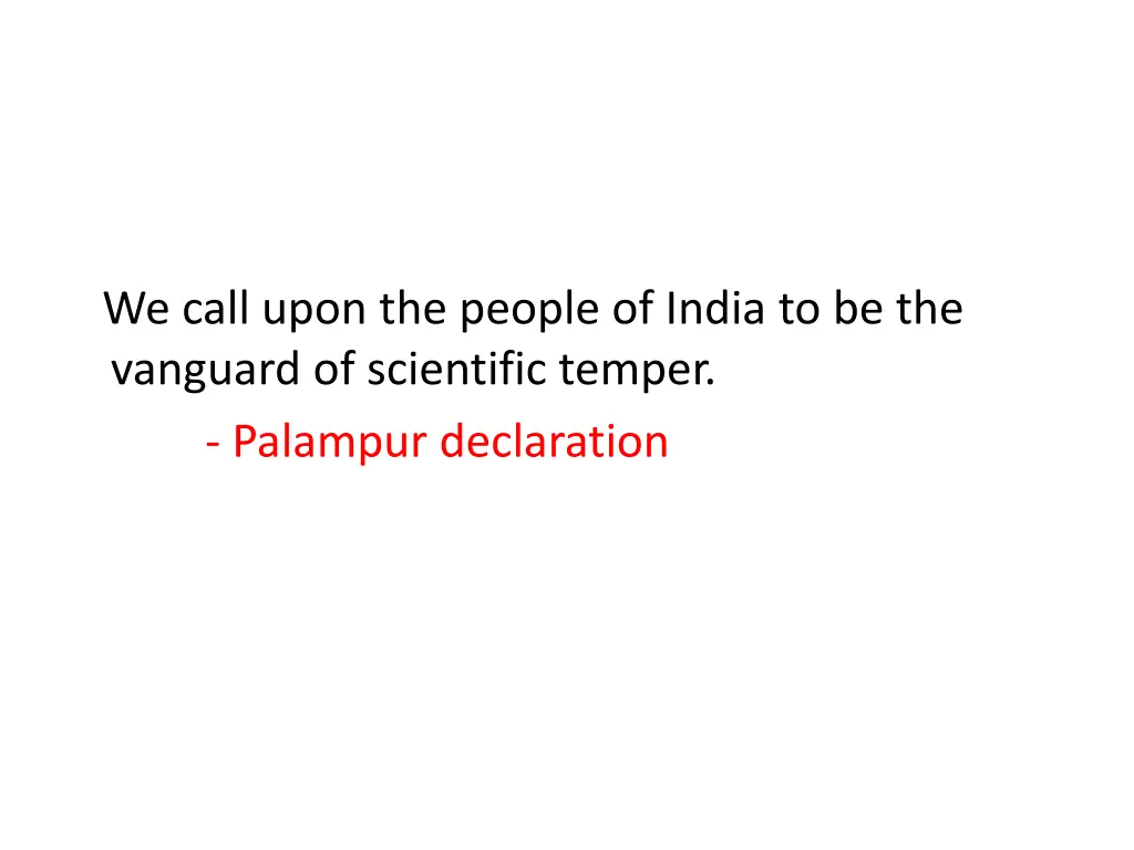 we call upon the people of india