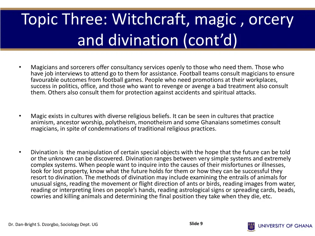 topic three witchcraft magic orcery