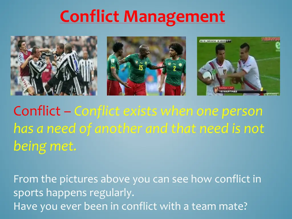 conflict management