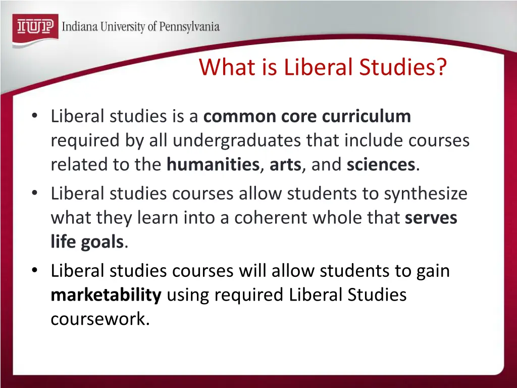 what is liberal studies