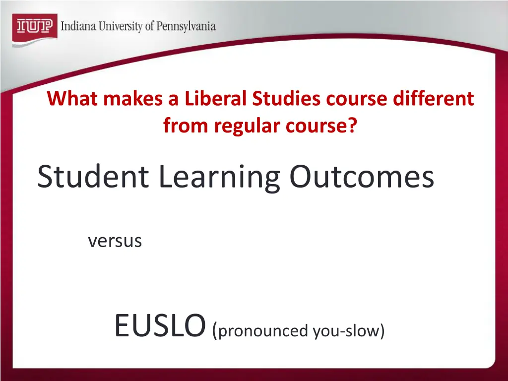 what makes a liberal studies course different