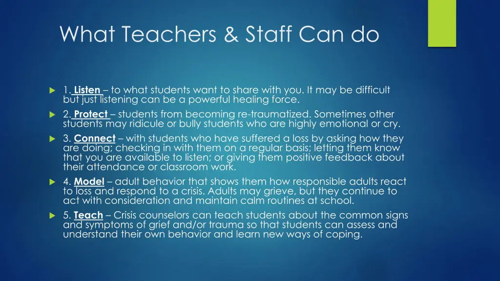 what teachers staff can do