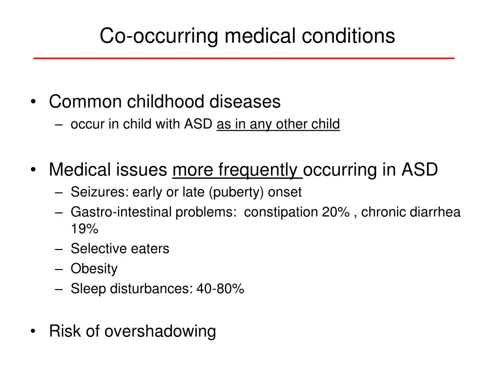 co occurring medical conditions