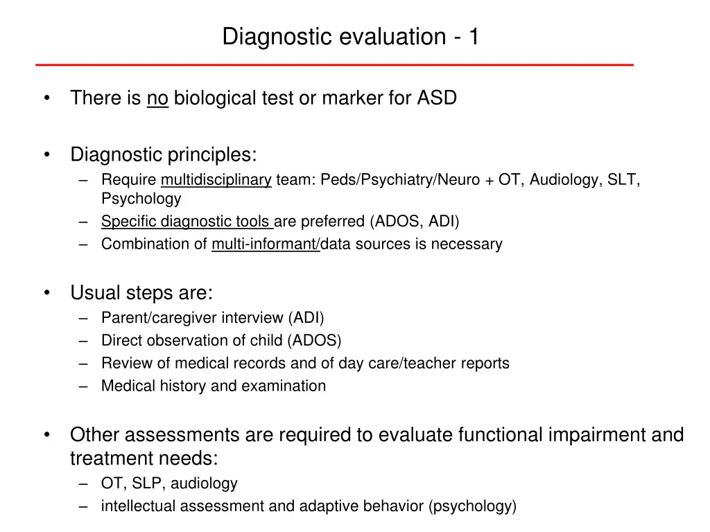 diagnostic evaluation 1