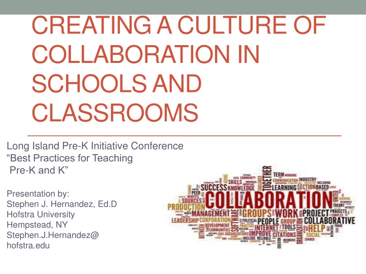 creating a culture of collaboration in schools