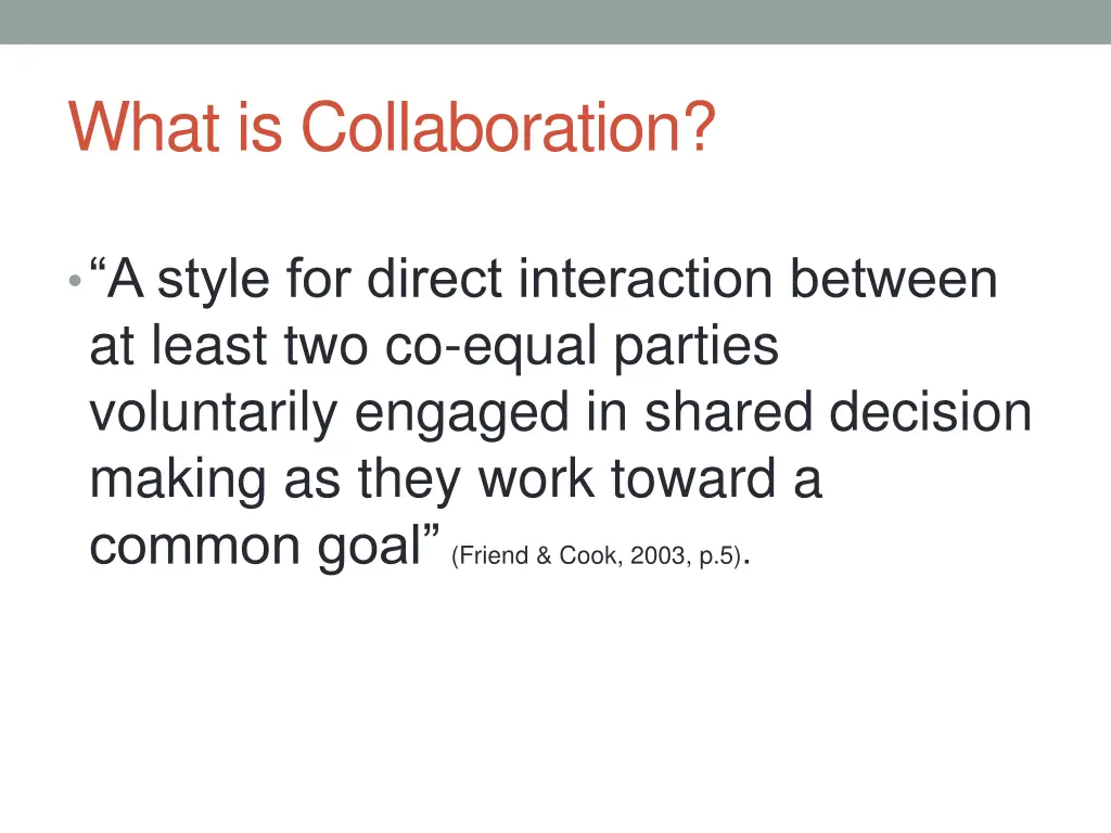 what is collaboration