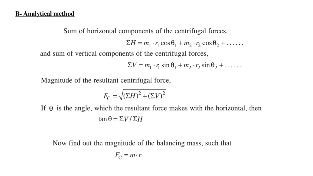 b analytical method