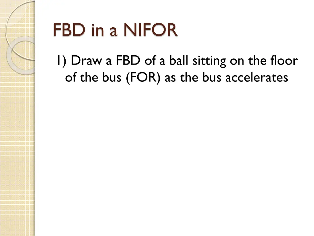 fbd in a nifor