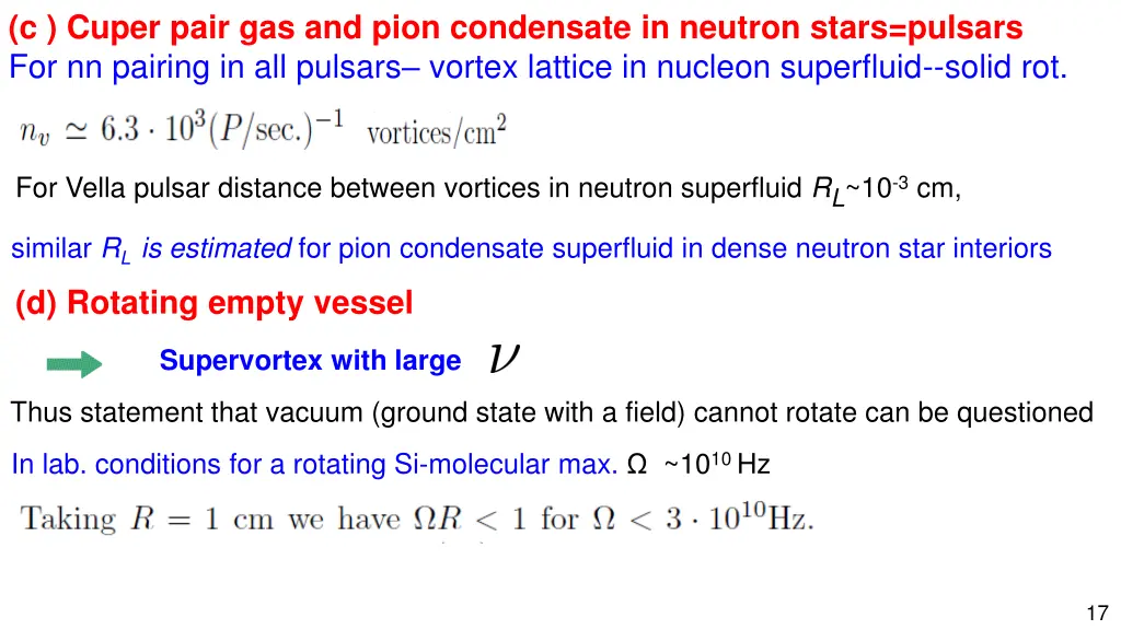 c cuper pair gas and pion condensate in neutron