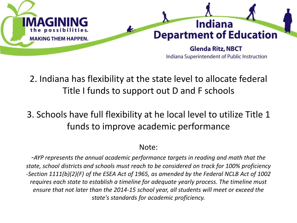 2 indiana has flexibility at the state level