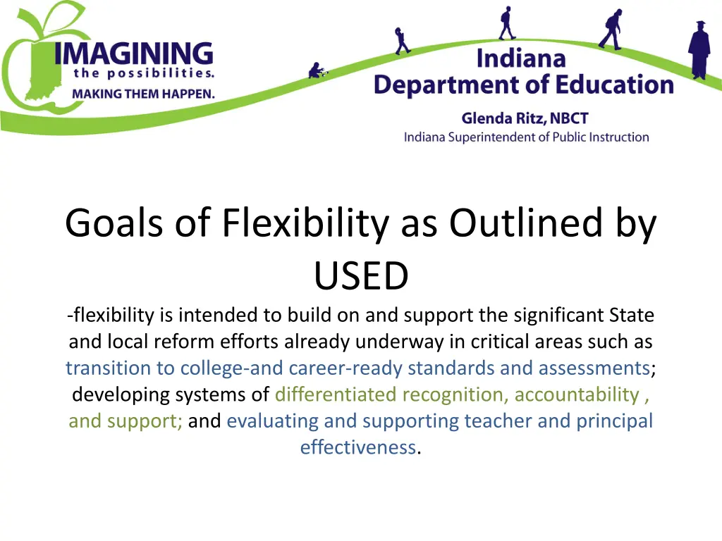 goals of flexibility as outlined by used