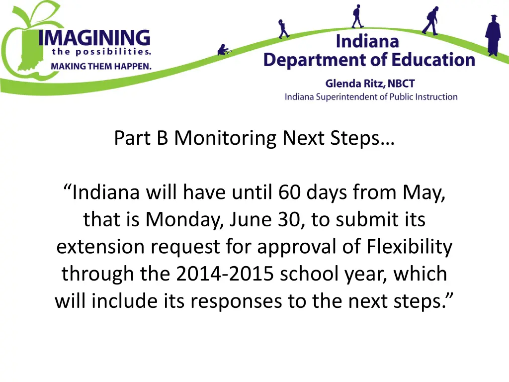 part b monitoring next steps