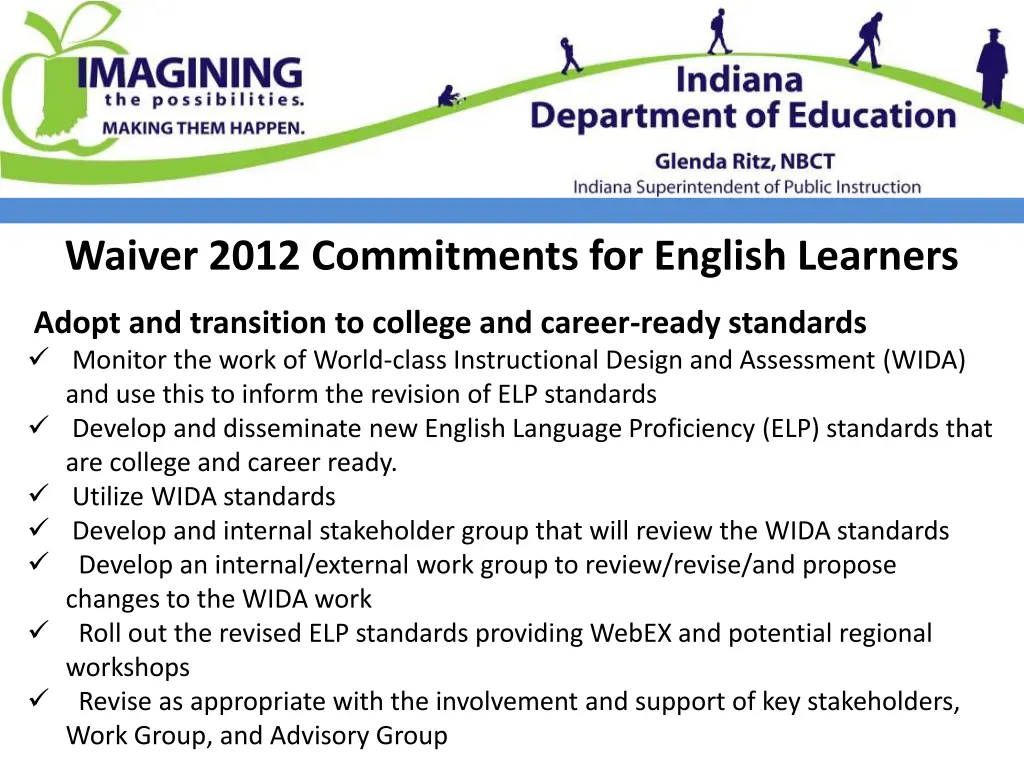 waiver 2012 commitments for english learners