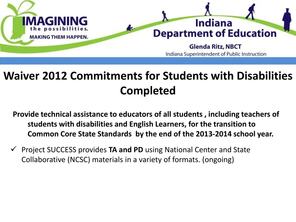 waiver 2012 commitments for students with 11