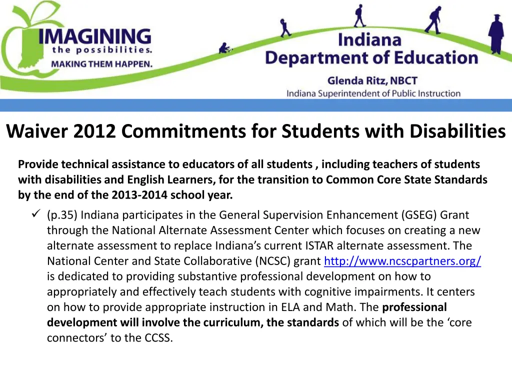 waiver 2012 commitments for students with 3