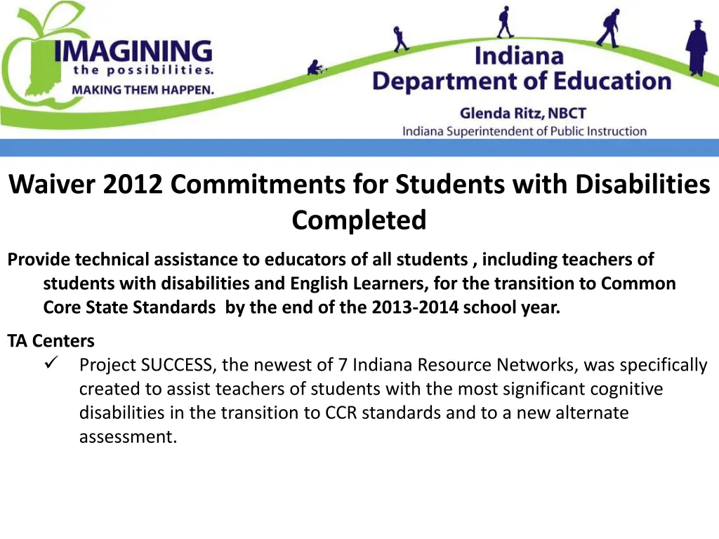 waiver 2012 commitments for students with 6