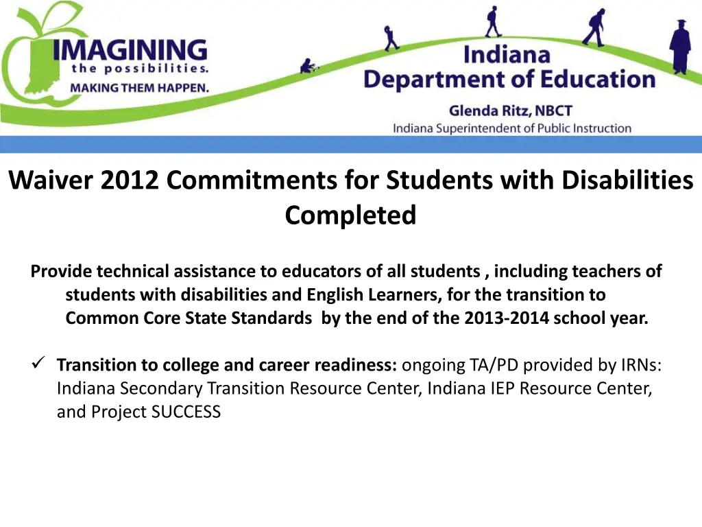 waiver 2012 commitments for students with 8