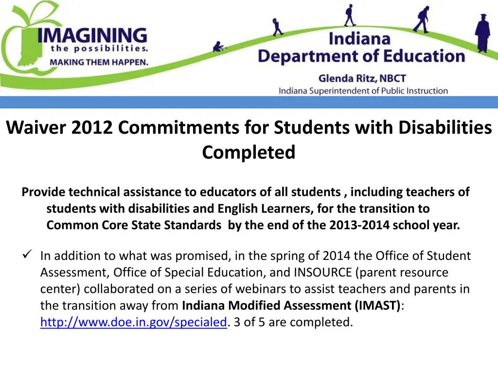 waiver 2012 commitments for students with 9