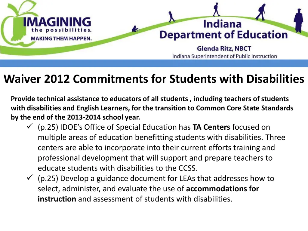 waiver 2012 commitments for students with