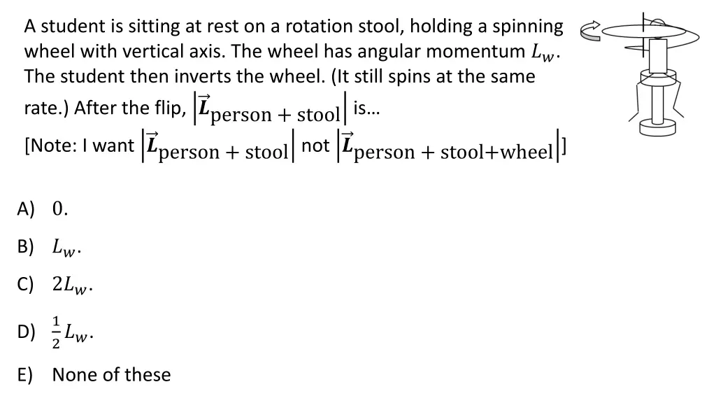 a student is sitting at rest on a rotation stool 3