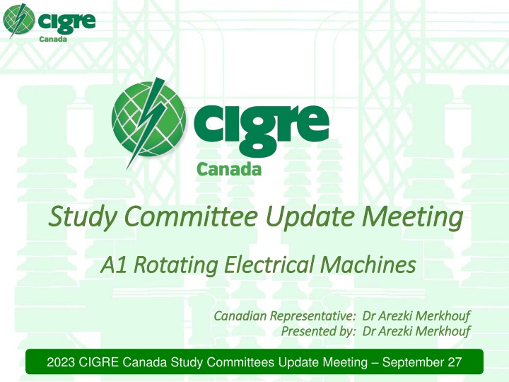 study study committee committee update meeting