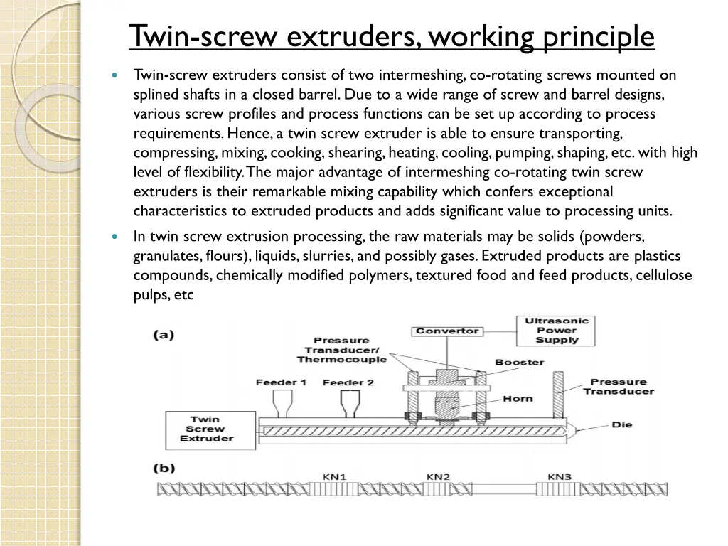 twin screw extruders working principle