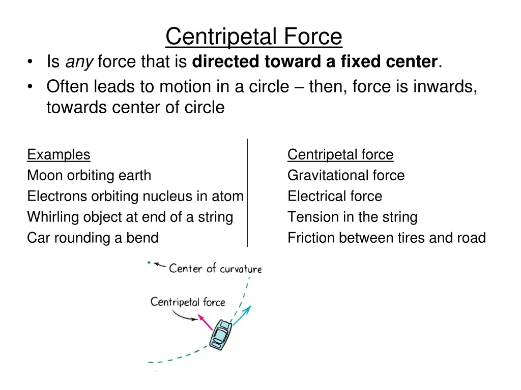 centripetal force