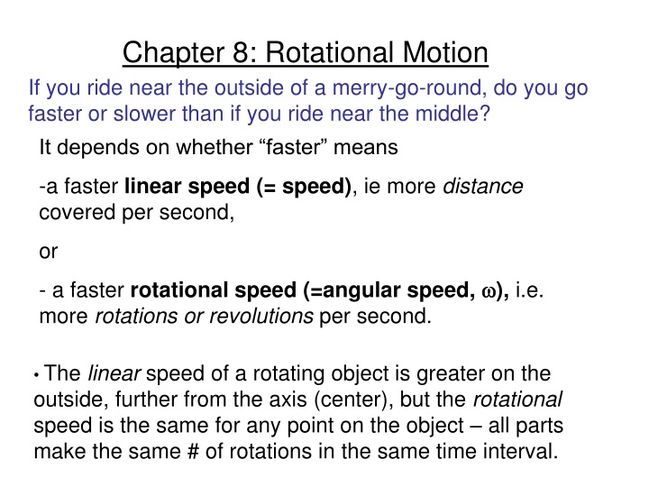 chapter 8 rotational motion if you ride near