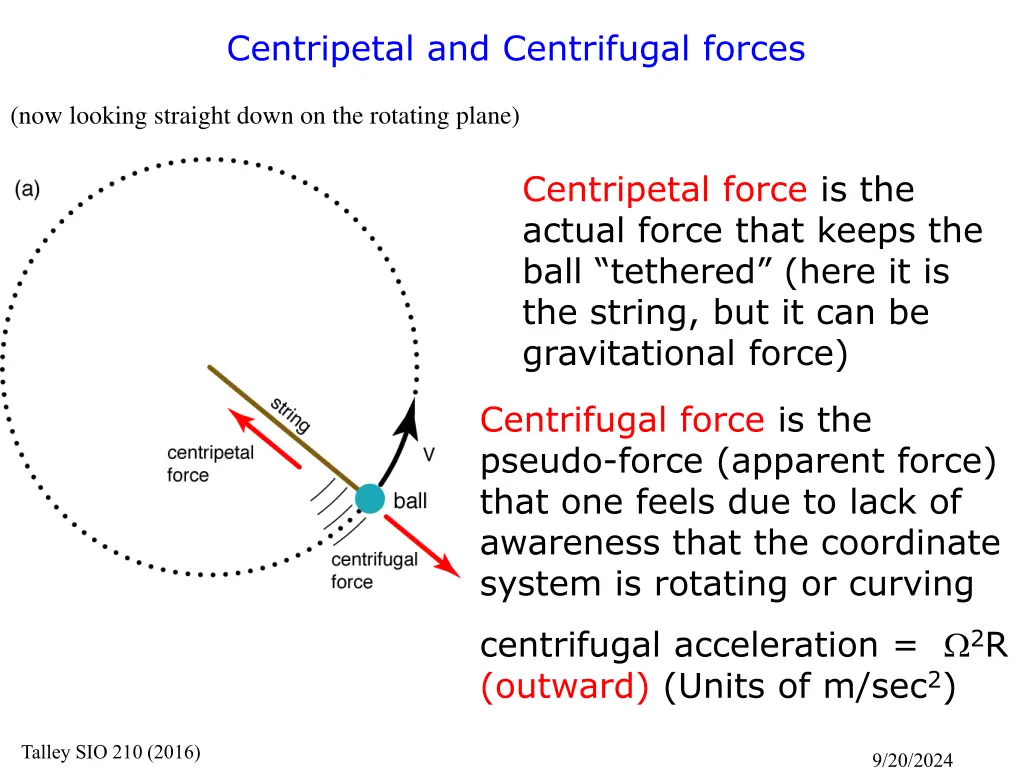 centripetal and centrifugal forces