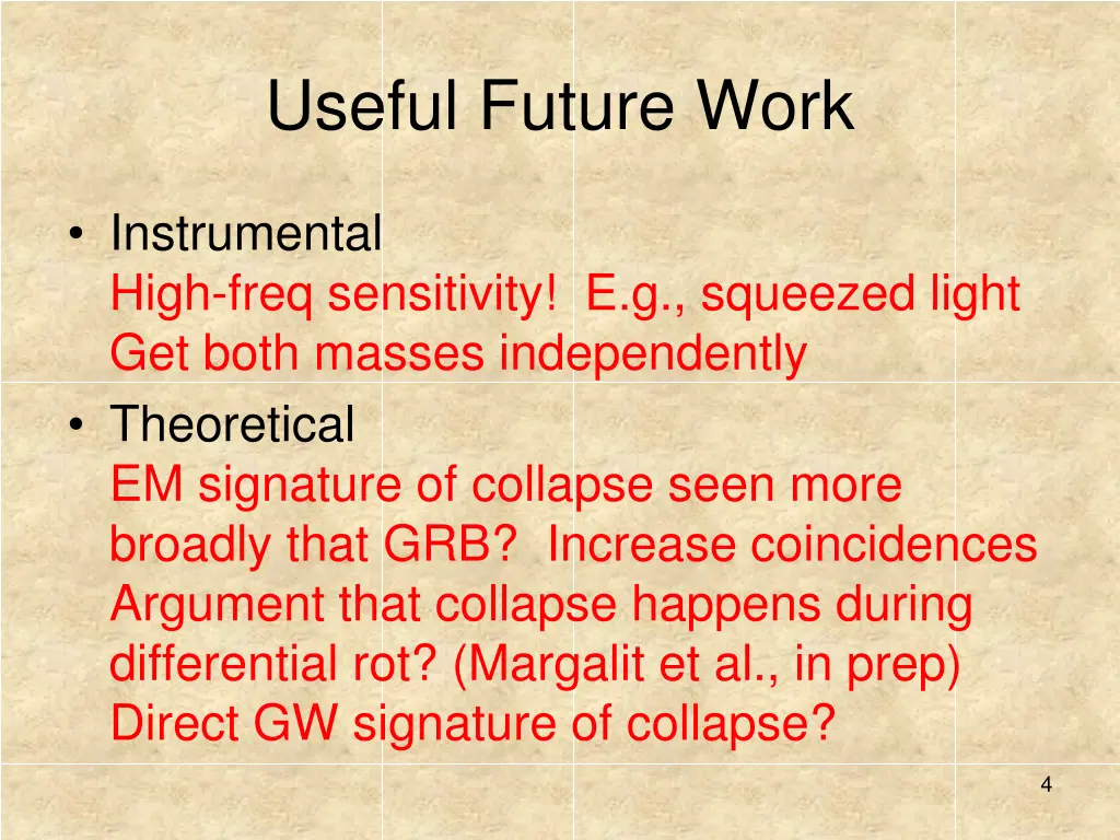 useful future work