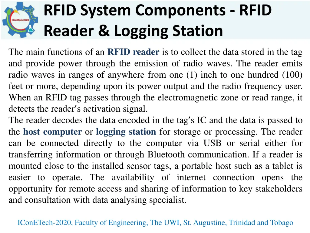 rfid system components rfid reader logging station