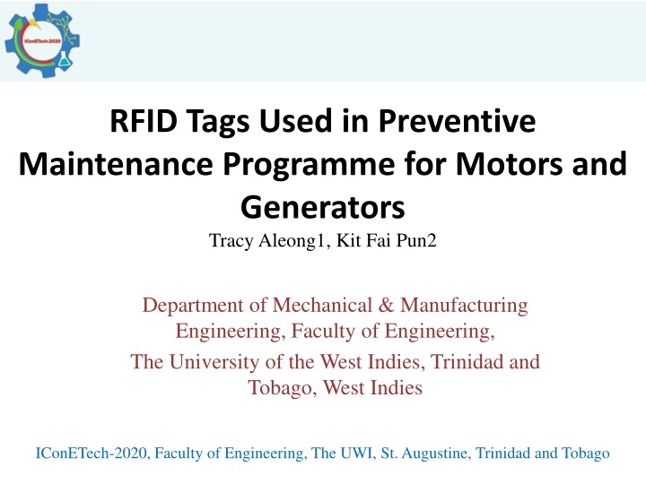 rfid tags used in preventive maintenance