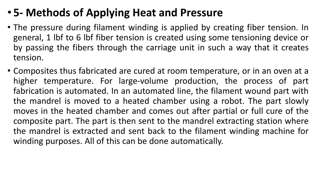 5 methods of applying heat and pressure