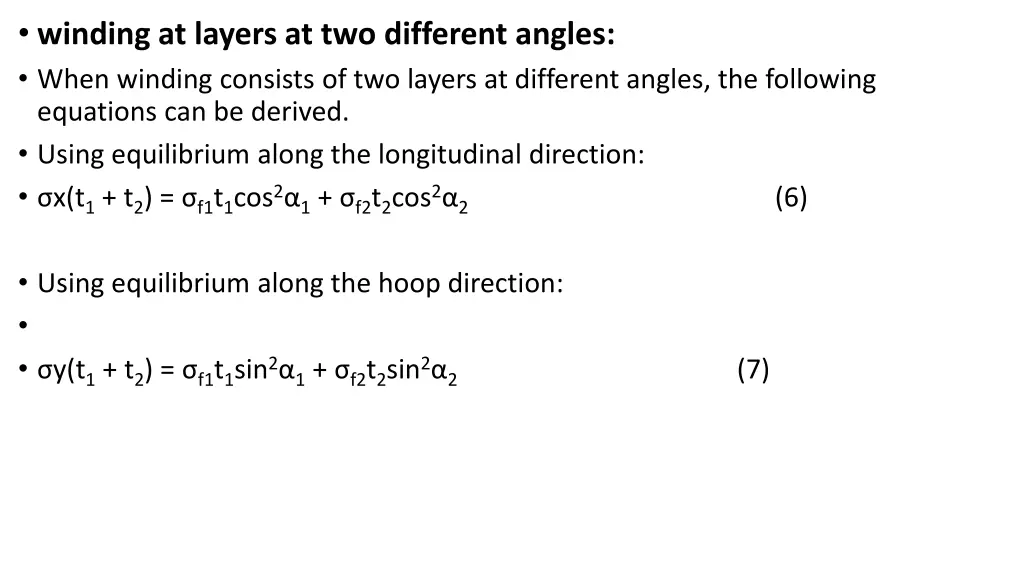 winding at layers at two different angles when