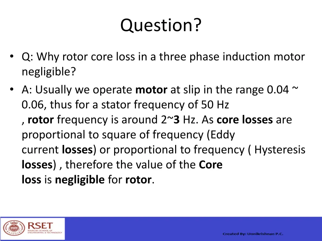 question 1