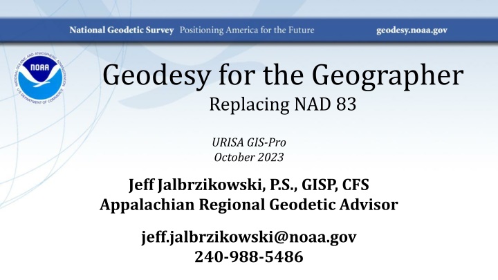 geodesy for the geographer replacing nad 83